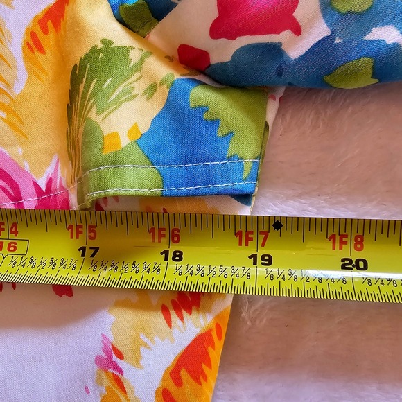 Stunning Floral Sag Harbor Stretch Blazer Jacket Women Size 10 Multi Color Roses - Picture 11 of 14